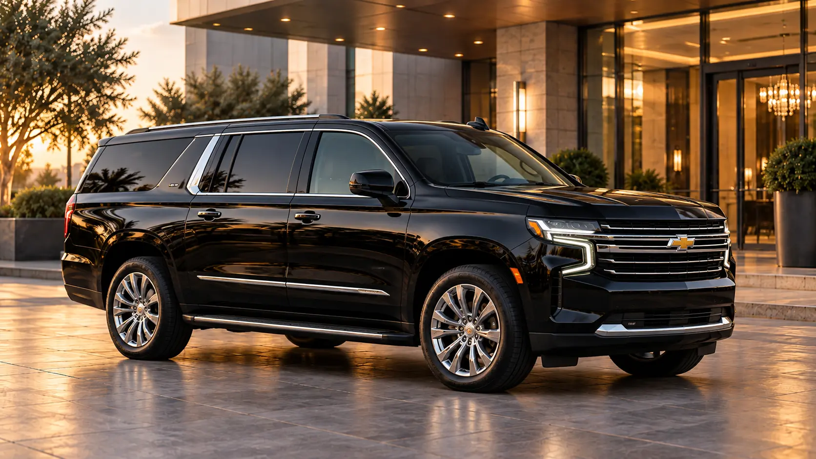 Luxury black SUV
